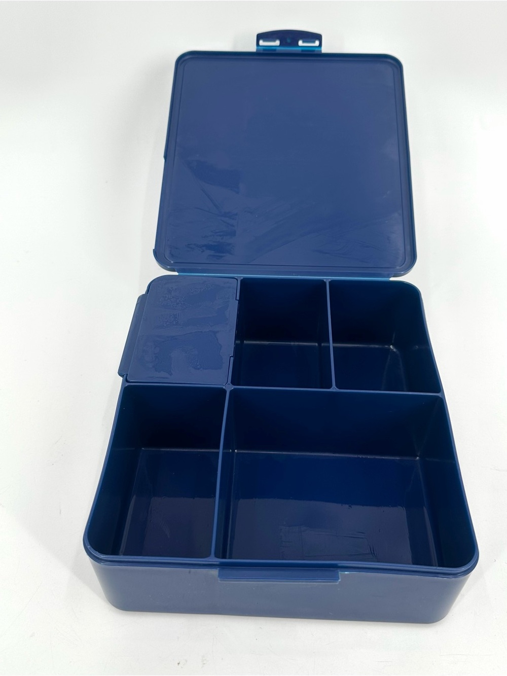Pottery Barn Kids Navy Blue Bento Box Container Lunchbox With 5 Compartments